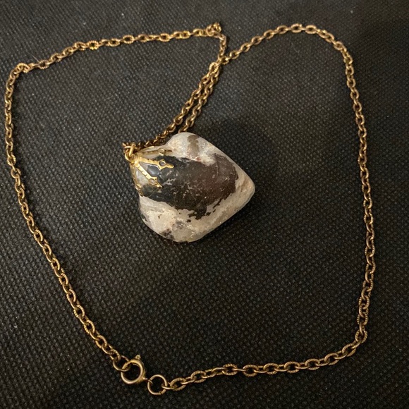 Vintage 4 piece brooch, bracelet, keychain & necklace with mixed stones - Picture 10 of 10